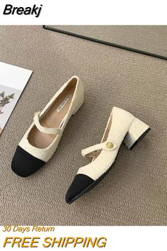 Shipping: Worldwide Express Shipping AvailableDelivery time: 7-15Days Fast ShippingReturns: Fast refund, 100% Money Back Guarantee.Brand Name: WYVVLNTOrigin: Mainland ChinaUpper Material: PUToe Shape: Round ToeWith Platforms: NoHeel Height: Med (3cm-5cm)Heel Type: Square heelPump Type: SlingbacksStyle: British StyleFashion Element: BuckleSeason: Spring/AutumnOutsole Material: Rubberis_handmade: YesPattern Type: Mixed ColorsInsole Material: EVAOccasion: CasualGender: WOMENFit: Fits true to size, White Loafers, Loafer Shoes Women, Up Shoes, Loafers For Women, Womens High Heels, Women's Shoes, High Heels, Women's Fashion, Loafers