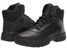 Bates Footwear Tactical Sport 2 Mid - Men's Shoes : Black : The Bates FootwearTactical Sport 2 Mid offers a lightweight design and durability for all your needs. Non-safety toe. Built to last with durable full grain leather and polyester upper. Lace-up closure. Padded collar. Form fitting removable PU insert. Lightweight and strong performance denier polyester. Actively pulls moisture away from foot with moisture wicking lining. Energy returning lightweight CMEVA midsole. Better ground connectio Leather Waterproof Boots With Shock Resistance For Sports, Shock Resistant Leather Waterproof Boots For Sports, Wear-resistant Leather Work Boots For Hiking, Leather Waterproof Boots For Protection, Tactical Slip-resistant Work Boots For Outdoor Activities, Tactical Slip-resistant Work Boots For Outdoor, Shock Resistant Leather Waterproof Boots For Safety, Functional Leather Waterproof Safety Boots, Leather Combat Boots With Shock Resistance