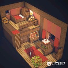 Minecraft house Cozy Minecraft, Villa Minecraft, Minecraft Interior, Minecraft Interior Design, Bangunan Minecraft