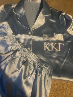 Can make any sorority!  Also can do initials as well! Sorority Pajamas, Womens Pajama, Pyjama Sets, Pajama Robe, Womens Pyjama Sets, Pajama Sets, Pajamas Women, Sorority, Pajama Set