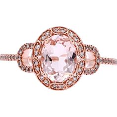 Captivating and elegant, this 14K Rose Gold Oval Morganite Ring is a masterpiece of fine jewelry craftsmanship. The soft, blush hues of the oval-cut morganite at the center, weighing a perfect 1.00 carat, are beautifully complemented by the warm glow of the 14K rose gold setting. Surrounding this exquisite gemstone are delicate, sparkling diamonds, adding a total of 0.20 carats of brilliance to the piece. These diamonds are intricately set in a halo around the morganite and along the band, creat Luxury Pink Oval Halo Ring, Luxury Oval Rose Gold Diamond Ring, Luxury Oval Morganite Wedding Ring, Oval Morganite Jewelry In Pink Gold, Pink Oval Halo Ring For Formal Occasions, Formal Oval Pink Halo Ring, Formal Pink Oval Halo Ring, Oval Morganite Ring In Pink Gold, Oval Morganite Rings In Pink Gold