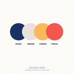 four different colors are shown in this poster