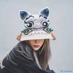 OrcaJump - Authentic Chinese Tiger Print Hat - Embrace Exquisite Cultural Fashion Bucket Hat Girl, Chinese Hat, Chinese Tiger, Cultural Fashion, Maximalist Style, Lion Dance, Animal Hats, Unique Hats, Apollo Box