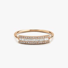 Baguette Diamond Ring, Beautiful Baubles, Stacker Rings, Minimal Ring, Baguette Diamond Rings, Exude Confidence, Channel Setting, Round Diamond Ring, Baguette Diamonds