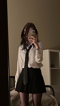 Formal School Outfits, Formal Outfit For Teens, Korean School Outfits, Korean School, Semi Formal Outfit, School Uniform Fashion, School Uniform Outfits, Chique Outfits, Korean Casual Outfits