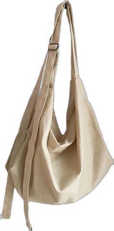 Casual Beige Hobo Shoulder Bag, Large Capacity Cream Canvas Hobo Bag, Casual Cream Large Capacity Hobo Bag, Beige Hobo Canvas Bag For Travel, Beige Hobo Bucket Bag With Large Capacity, Beige Hobo Bag For Shopping, Eco-friendly Cream Shoulder Bag With Large Capacity, Large Capacity Beige Hobo Bucket Bag, Eco-friendly Large Capacity Beige Canvas Bag