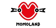 the logo for mooland is shown in black and red on a white background