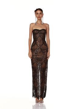 Giselle Black Maxi Dress Beaded Party Dress, Gold Gown, Split Skirt, Sequin Beading, Black Maxi, Great Gatsby, Formal Gowns, Black Maxi Dress, New Wardrobe