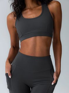 Energised Activewear Top Grey Black Top Design, Womens Activewear Tops, Lady Grey, Womens Workout Outfits, Loungewear Sets, Top For Women, Casual Tank Tops, Active Women, Womens Activewear