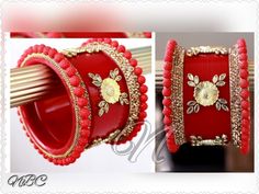 Beautiful Red Color Acrylic Base Bangles Set Perfect For Occasion Like Party & Wedding. Decorated With Metal Floral Figure With Kundan Leafs On Center Bangle. This is a Set of 6 Bangles (3 For Each Hand). Bangle Collection, Wedding Chura, Punjabi Style, Wedding Bangles, Green Color Combinations, Bridal Chura, Star Bangle, Dance Event, Wedding Hands