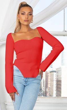 Bustiers, Sweater Knit, High Rise Jeans, Sweetheart Neckline, Off Shoulder Blouse, Pullover Sweaters, One Shoulder Blouse, Knit Top, Knitted Sweaters