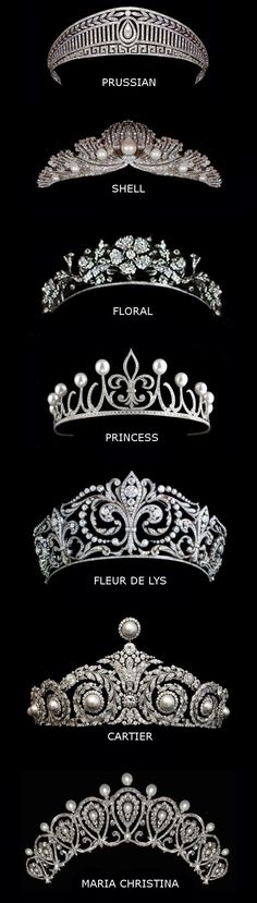 an image of tiaras in different styles