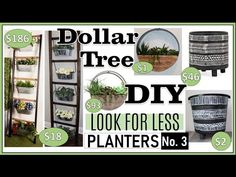 dollar tree diy for less planters no 3 with instructions to make it easy