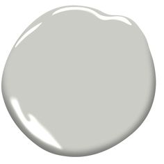 a white paint with a light gray color on the top and bottom, it looks like an oval shape