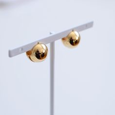 Materials: Stainless Steel with gold plated. Gold Classic Clip-on Plug Earrings, Gold Plated Round Clip-on Earrings For Party, Gold Plated Clip-on Plug Earrings, Classic Gold-tone Drop Clip-on Earrings, Classic Gold Plated Round Clip-on Earrings, Classic Round Gold Plated Clip-on Earrings, Gold Brass Clip-on Plug Earrings, Modern Gold Clip-on Earrings For Party, Gold Round Plug Earrings For Everyday