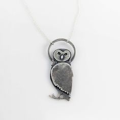 Make a wise choice and add one of these delightful owl pendants to your wardrobe today! The barn owl is one of the most widespread birds in the world and is highly adaptable to different environments. They have excellent hearing and distance vision. As such, owls are often associated with finding the truth and clarity. It is said you cannot deceive an owl. Many cultures associate owls with wisdom and knowledge. Part of my Spirit Animal collection, these pendants feature handmade likenesses of th Polymer Clay Owl, Clay Owl, My Spirit Animal, Jewerly Making, My Spirit, Snowy Owl, Owl Pendant, Butterfly Jewelry, Barn Owl