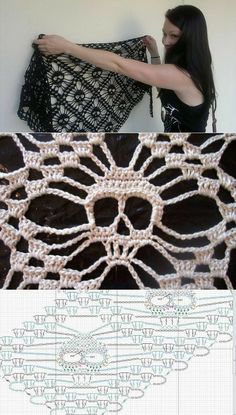 crochet patterns for shawls and scarves with instructions to make them easy