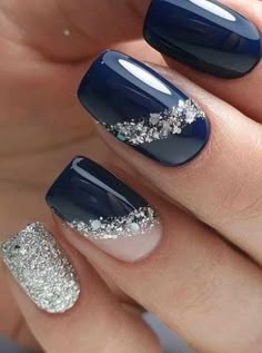 Ombre Nail Design, Mani Ideas, Elegant Nail Art, Pedicure Designs, Smink Inspiration, Makijaż Smokey Eye, Pretty Nail Art Designs, Nails Blue, Bride Nails