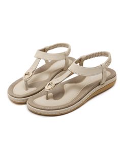 Apricot Beige Adjustable T-strap Sandals With Round Toe, Adjustable Beige T-strap Sandals With Round Toe, Summer T-strap Sandals With Arch Support, Beige T-strap Sandals With Heel Strap, Summer T-strap Slingback Sandals With Arch Support, Comfortable Adjustable Beige Sandals, Spring T-strap Sandals With Arch Support, Beige Closed Toe Slingback Sandals With Cushioned Footbed, Adjustable Beige Slingback Sandals