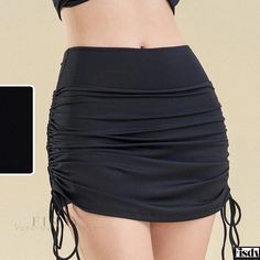 Fisdy - High-Waisted Yoga Skirt with Drawstring for Enhanced Fit and Moisture-wicking Properties - Perfect for Sports and Tennis Tennis Skirt Black, Yoga Skirt, Womens Clothing Patterns, Sports Shorts, Formal Dresses For Women, Active Wear Outfits, Outdoor Wear, Tennis Skirt, Athletic Wear