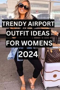 25 BEST CUTE & COMFY AIRPORT OUTFIT IDEAS 2024 - TRAVEL OUTFITS  Explore:- https://buff.ly/4ghfuuJ    💼✨ #TravelInStyle #AirportOutfits #JetsetterLook #ComfyChic #FashionableTravel #TravelEssentials #OOTDTravel #AirportStyle #TravelOutfitIdeas #2024Fashion Summer Airplane Outfit, Airport Style Summer, Long Flight Outfit, Best Travel Outfits For Women, Airport Outfit Ideas, Casual Travel Outfit, Plane Outfit