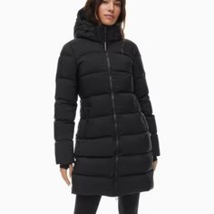 Aritzia Size Medium The Super Puff Supersnug Mid Puffer Jacket Black New $325 Aritzia Medium The Super Puff Supersnug Mid Puffer Jacket. The Super Puff, Aritzia Jacket, Super Puff, Puff Jacket, Black Puffer, Ripstop Fabric, Long Winter, Water Repellent Fabric, Down Coat