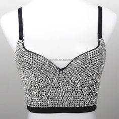 This Circle Rhinestone Chain Bra from Primadons and Donnas is a must-have for any fashionista. The bra is made with rhinestones and features a cut-out style crystal broach in the middle with adjustable chain drape sides. Silver is processed in 1 business day, while gold takes around 10 business days. This stunning piece is perfect for any special occasion or night out. With its unique design and quality craftsmanship, you'll be sure to turn heads. Get your Circle Rhinestone Chain Bra today and m Body Chain Aesthetic, Rhinestone Corset, Rhinestone Bra, Chain Bra, Bodysuit Tops, Corset Bra, Bodysuit Jumpsuit, Full Body Suit, Diy Rhinestone