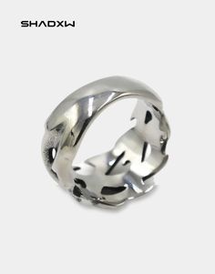 316L Stainless Steel : does not tarnish, chlorine resistant Comfortable inner face Meticulous finish Unisex Free shipping Thorn ring, made of stainless steel Thorn Ring, Wedding Rings, Engagement Rings, Stainless Steel, Ring, Free Shipping