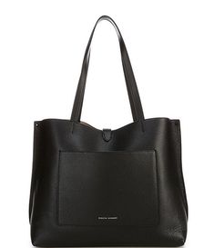 REBECCA MINKOFF Megan Leather Tote Bag | Dillard's Classic Tote Bag With Magnetic Closure, Chic Textured Leather Bags For Work, Chic Business Satchel With Gunmetal Hardware, Chic Textured Leather Work Bag, Everyday Bags With Magnetic Closure, Magnetic Closure Tote Satchel, Chic Textured Leather Shoulder Bag For Work, Everyday Satchel With Magnetic Closure And Double Handle, Top Handle Bag With Magnetic Closure