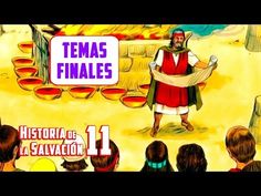 a cartoon depicting the story of temas finales, with an image of a man holding