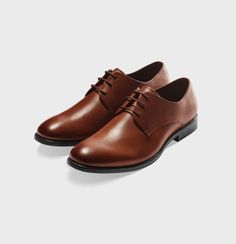 Brown Leather Shoes | The Black Tux Brown Leather Lace-up Shoes For Semi-formal Occasions, Brown Brogue Lace-up Shoes For Office, Brown Almond Toe Dress Shoes With Brogue Detailing, Leather Shoes With Textured Sole For Business Casual, Brown Almond Toe Dress Shoes For Derby, Brown Wingtip Lace-up Shoes For Business Casual, Brown Brogue Dress Shoes For Office, Brown Loafers For Office, Cognac Dress Shoes With Brogue Detailing For Business Casual