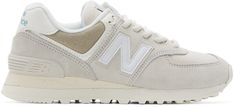 New Balance: Beige 574 Sneakers | SSENSE New Balance Beige, Balance Beige, New Balance Clothing, New Balance For Women, Balanced Beige, Korean Fashion Street Casual, Style Inspiration Boho, New Balance Outfit, Balance Sneakers