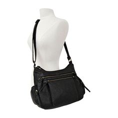 This Bueno of California women's large crossbody bag is a chic carry-all for everyday outings. Made from smooth faux leather, this hobo bag has multiple pockets, tassel strap zip closures, and a wide adjustable strap to wear at your desired length. Features: Adjustable Straps, PocketClosure Type: ZipperPockets: 2 Side Zip Pockets, 1 Inside Zip Pocket, 1 Back Zip Pocket, 3 Front Zip PocketsMeasurements: 11 Height/Inches, 13.5 Width/Inches, 5.5 Depth/InchesHandle Drop Length: 13 InchesMax Strap Dr Versatile Hobo Bag With Pockets For On-the-go, Chic Shoulder Bag With Pockets For On-the-go, Black Hobo Bag With Pockets For On-the-go, Canvas Shoulder Bag With Zipper Pocket For Errands, Versatile Hobo Shoulder Bag With Cell Phone Pocket, Versatile Black Hobo Bag With Pockets, Versatile Hobo Shoulder Bag With Pockets, Black Hobo Bag With Pockets For Travel, Black Hobo Travel Bag With Pockets