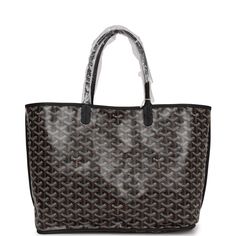 This Goyard Black Anjou PM Bag is in Goyardine Canvas with palladium hardware, tonal stitching, black Chevroches Calfskin lining, and a detachable black coin purse.This bag is reversible.Origin: FranceCondition: New and never wornAccompanied by: Goyard dustbag, retail UPC, removable pouchMeasurements: 18.5" x 11" x 5.9" ; 7.5" shoulder strap Brown Monogram Canvas Bag With Silver-tone Hardware, Luxury Coated Canvas Bag With Palladium Hardware, Luxury Coated Canvas Shoulder Bag With Silver-tone Hardware, Luxury Bag With Silver-tone Hardware And Coated Canvas, Luxury Bags With Silver-tone Hardware And Coated Canvas, Monogram Canvas Shoulder Bag With Palladium Hardware For Shopping, Black Luxury Everyday Bag With Leather Lining, Everyday Monogram Canvas Bag With Silver-tone Hardware, Luxury Bags With Gunmetal Hardware