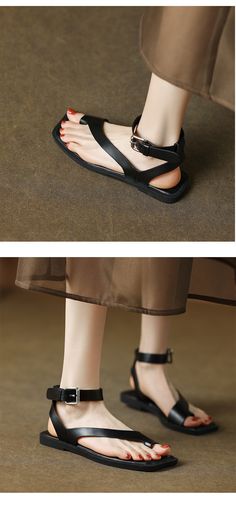 CHIKO Lakayla Open Toe Block Heels Flats Sandals Open Toe Ankle Sandals, Flats Sandals, Leather Items, Strappy Heels, Flat Sandals, Women's Shoes Sandals, Block Heels, Open Toe, Rubber Sole