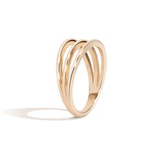 a gold ring on a white background