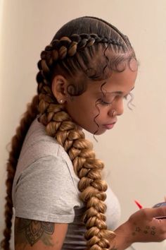 Butterfly Dutch Braid, Braided Hairstyles One Braid, 2 Bohemian Braids, Dutch Braids For Black Women, Curly Dutch Braids, Two Boho Feed In Braids, Twist Locs, Style Braids, Butterfly Braid