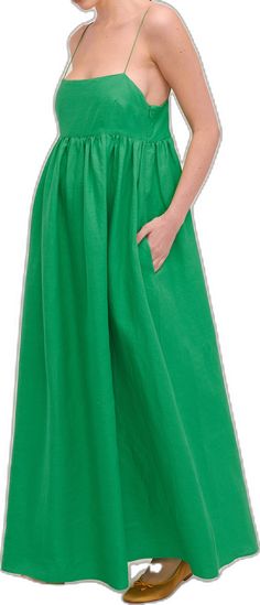 Luna Linen Empire Maxi Dress | MARISSA WEBB Dress Elegantly, Empire Maxi Dress, Marissa Webb, Empire Waistline, Day And Night, Kelly Green, Warm Weather, Maxi Dress, Collage