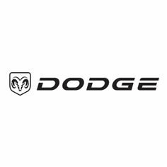 the dodge logo on a white background