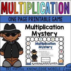 the multiplication mystery game for kids