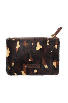 Chocolate Brown Leopard Hair on Hide Mini Clutch Brown Portable Rectangular Cosmetic Bag, Rectangular Brown Cosmetic Bag, Brown Rectangular Coin Purse With Card Slots, Brown Rectangular Coin Purse With Interior Card Slots, Portable Brown Rectangular Wallet, Everyday Brown Rectangular Cosmetic Bag, Brown Coin Purse With Interior Card Slots, Compact Brown Bags With Coin Pocket, Brown Rectangular Coin Purse For Travel