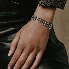 Let this chain link bracelet be your armor against life's messy battles. Pendant Bracelet, Chain Pendants, Chain Link Bracelet, Ring Necklace, Link Bracelets, Heavy Metal, Chain Link, Chains Necklace, Necklaces Bracelets