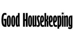 the words good house keeping written in black on a white background