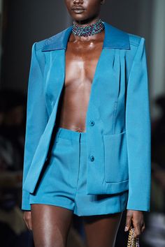 Turquoise Fashion, Chique Outfit, Jeanne Lanvin, Iranian Women Fashion, Summer 22, Short Suit, Moda Fashion, Lanvin