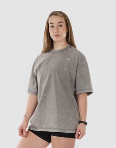 Our Power Play Oversized Tee is made from high-quality, breathable cotton, this t-shirt is designed to keep you comfortable and cool during even the most intense gym sessions. The oversized fit provides plenty of room for movement, allowing you to stretch, lift, and sweat without feeling restricted. But it's not just about function - this t-shirt also looks great. With a vintage-inspired design that features a distressed print, you'll stand out from the crowd and make a statement wherever you go. Whether you're hitting the weights or the town, our oversized gym t-shirt for you. Add it to your wardrobe today, and start turning heads! 🚚 Shipped the same day from our Vancouver warehouse and delivered within 2-8 business days. Model: Tania is 5'2. She is wearing size Small. Why our customers Oversized Acid Wash T-shirt For Everyday, Oversized Acid Wash Urban T-shirt, Faded Washed Sporty Top, Faded Sporty Top, Sporty Washed T-shirt With Relaxed Fit, Oversized Acid Wash T-shirt, Urban Oversized Acid Wash Top, Oversized Urban Washed T-shirt, Oversized Acid Wash Urban Top