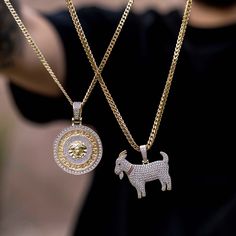 Introducing our Make a Set - Layer up with ANY 2 Chains + ANY 2 Pendants for up to 60% Off! Upgrade your fit without breaking the bank ???? This product is guaranteed for life - GLD will repair the item should you experience any defects in craftsmanship or breakage. Here's how it works 1. Choose a color (Yellow Gold or White Gold) 2. Select your desired chain and length 3. Select a pendant 4. Repeat steps 2 & 3 5. Add to cart and purchase your new stack! | Make A Set - Yellow Gold, - The GLD Sho Cross Earrings Studs, Owl Pendant, Vermeil Jewelry, Custom Earrings, Pendant Bracelet, Drop Necklace, Chain Earrings, Chains For Men, The Bank