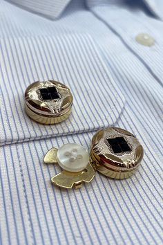 Easy way to use Cufflinks... Thanks to its clip-on structure, Snap-on Cufflinks will provide you convenience without the need for a hole in the sleeve of the shirt and will add elegance to you with its original designs. It is made of brass material. Fading - Does not tarnish Classic Black Lapel Pin For Formal Occasions, Elegant Black Business Lapel Pin, Gold Clip-on Cufflinks For Business, Designer Cufflinks For Business, Designer Gold Cufflinks For Business, Black Polished Cufflinks For Wedding, Black Polished Finish Cufflinks For Wedding, Wedding Black Cufflinks With Polished Finish, Wedding Black Polished Finish Cufflinks