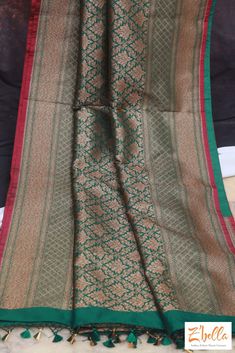 Green semi soft katan brocade saree with stitched blouse Brocade Saree, Green Blouse, Silk Blouse, Saree, Womens Sizes, Couture, Silk, Green