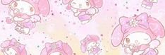 an image of hello kitty wallpapers in pink and white colors with polka dots