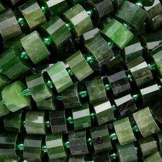 Strand Length: approx. 15.5 inches. Size: Approx. 8.5mm to 9mm 100% natural faceted heishi Canadian Jade beads. View the Jade Beads Full Collection. Nephrite Jade, Jade Beads, Bead Strand, Natural Gemstones, Jade, Gems, Craft Supplies, Gemstones, Beads